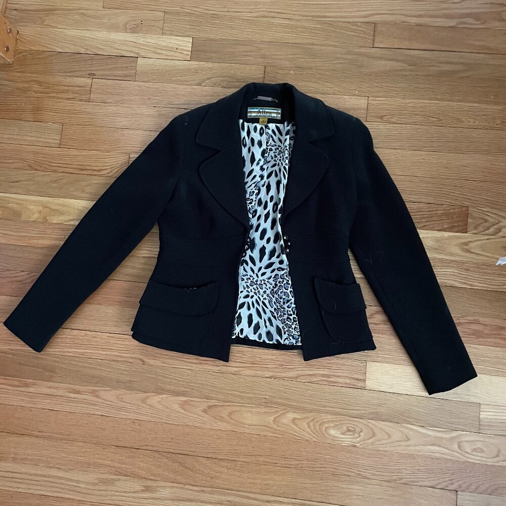 ALLEN BY ALLEN B SWARTZ fitted blazer